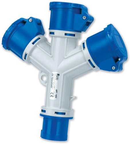 Rosi 3-output IP44 mobile multiplier