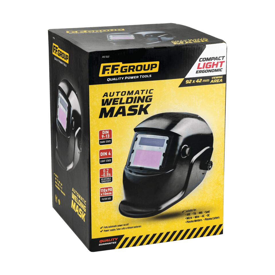 Auto-darkening welding mask