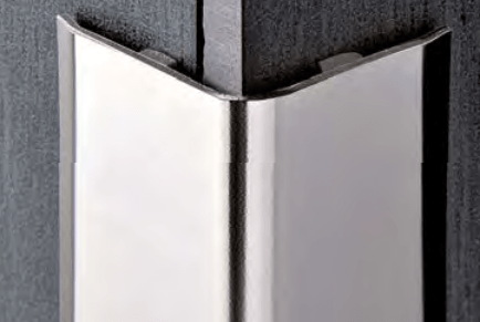 Perfil de aluminio anodizado Proedge Al - 2,7 m Progress - Sin adhesivo, color plata