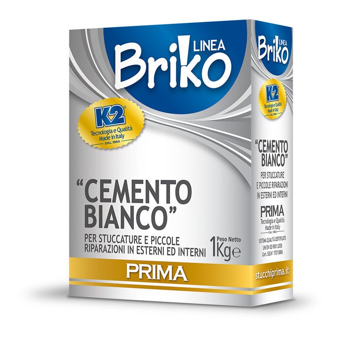 White cement 1 kg Briko line