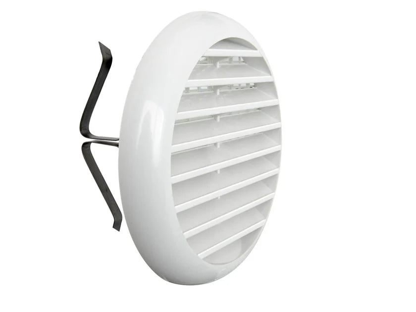Rejilla de ventilación redonda ø 106 mm blanca TUR100B