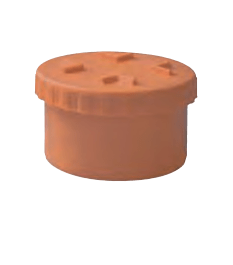 Orange PVC screw cap
