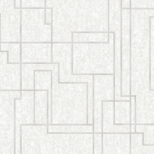 Papel pintado AdaWall, colección Octagon, código 1202 - rollo de 10 m² - Gris 1