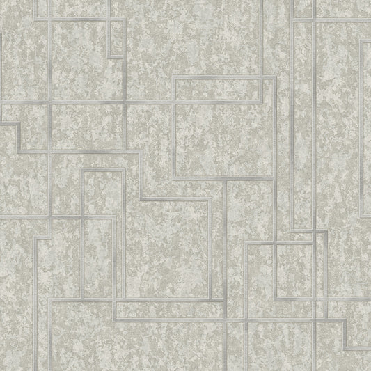 Papel pintado AdaWall, colección Octagon, código 1202 - rollo de 10 m² - Gris 3