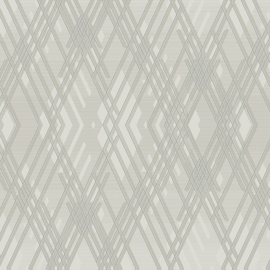 Papel pintado AdaWall, colección Octagon, código 1213 - Rollo de 10 m² - Gris 2