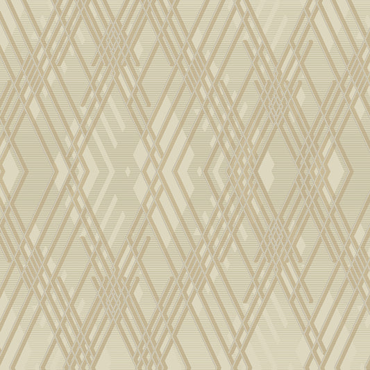 Papel pintado AdaWall, colección Octagon, código 1213 - rollo de 10 m² - Marrón