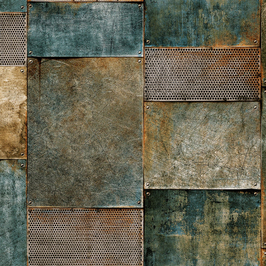 Papel pintado AdaWall, colección Octagon, código 1215 - Rollo de 10 m² - Marrón 1