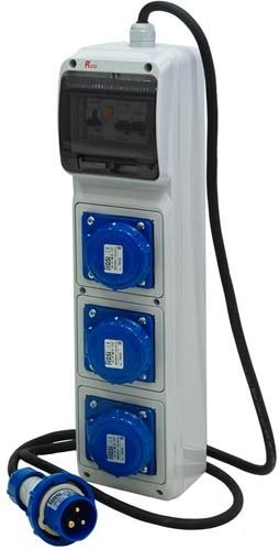 Rosi ASC IP55 construction site panel with 3 industrial sockets 11 series IP67 