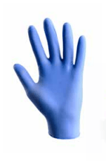 Guante de nitrilo azul regular sin polvo Socim