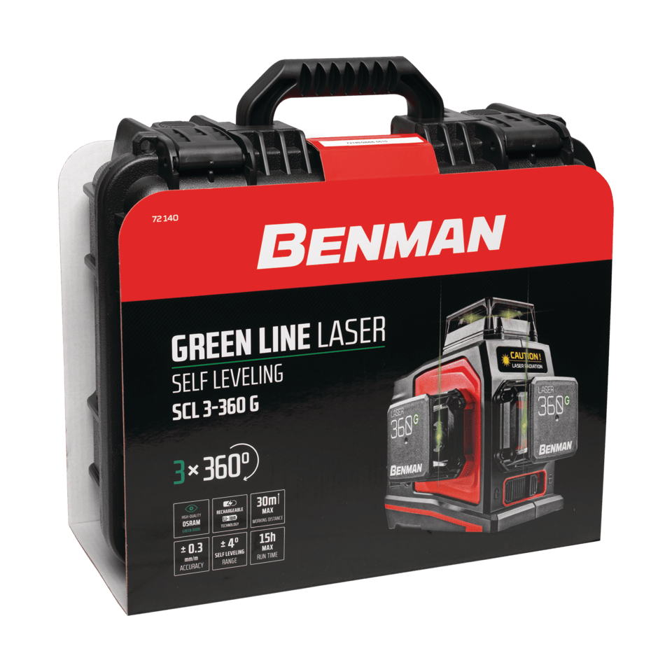 SELF-LEVELING LASER LEVEL 3x360°, SCL 3-360 G