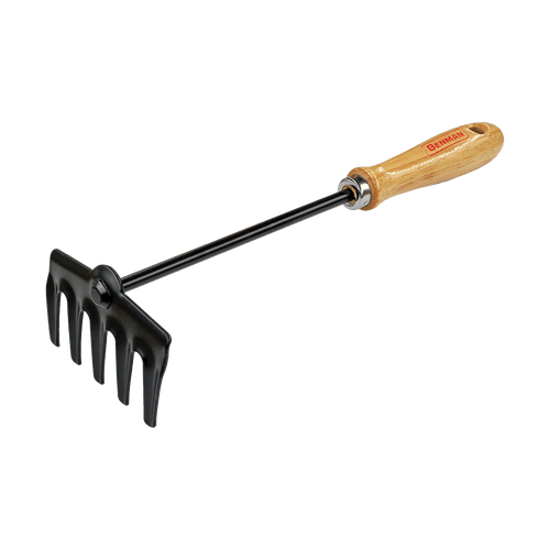 Benman 5-tooth rake with wooden handle