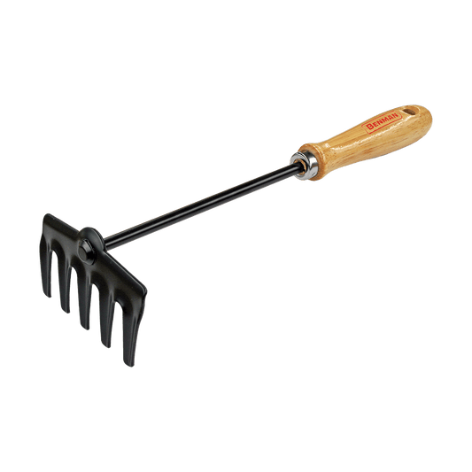 Benman 5-tooth rake with wooden handle