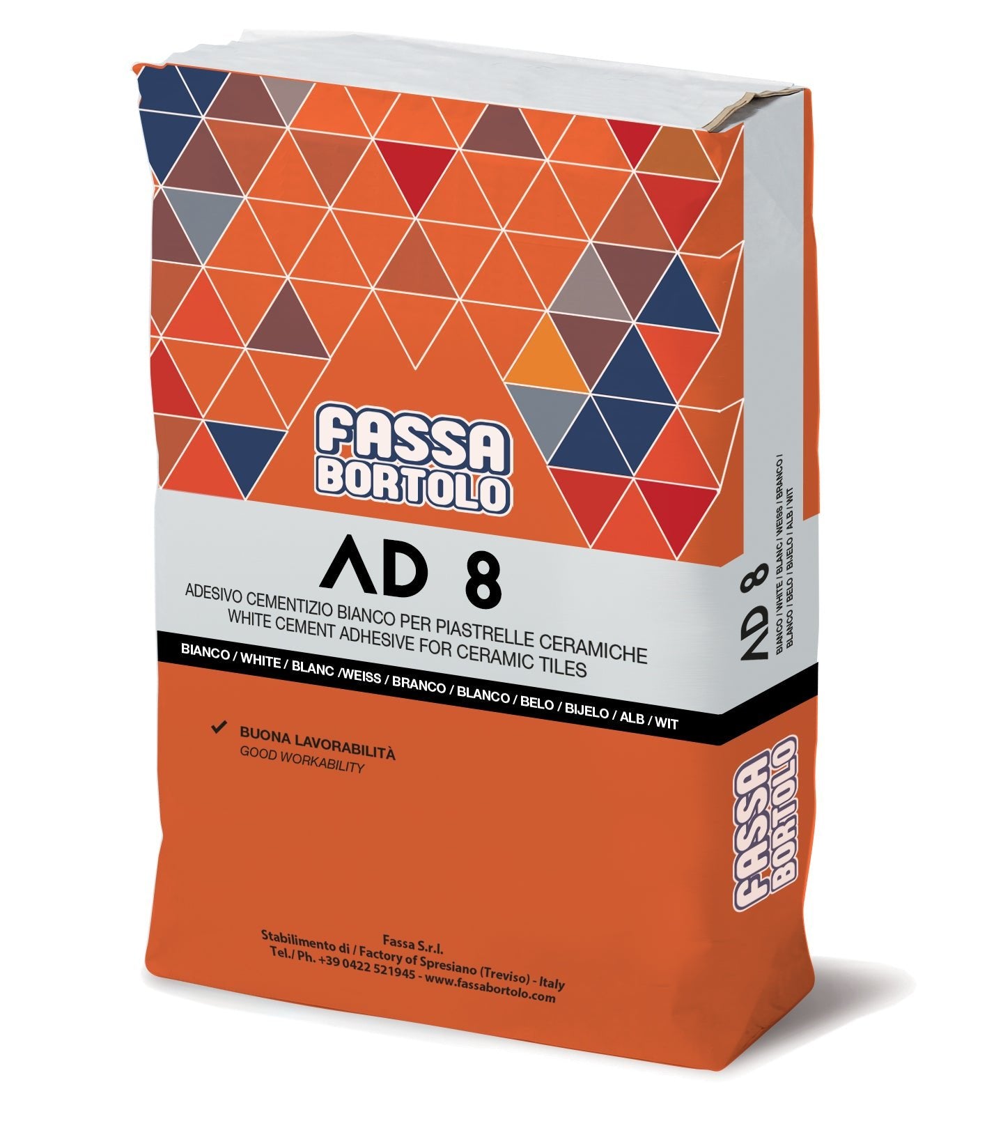 AD 8 single-component adhesive for internal and external floors and walls