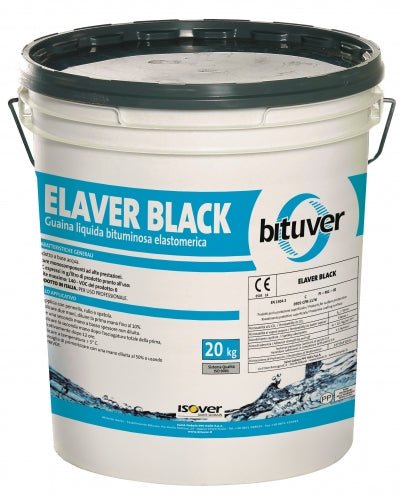 Water-based bituminous thixotropic paste - Elaver Black 20 kg