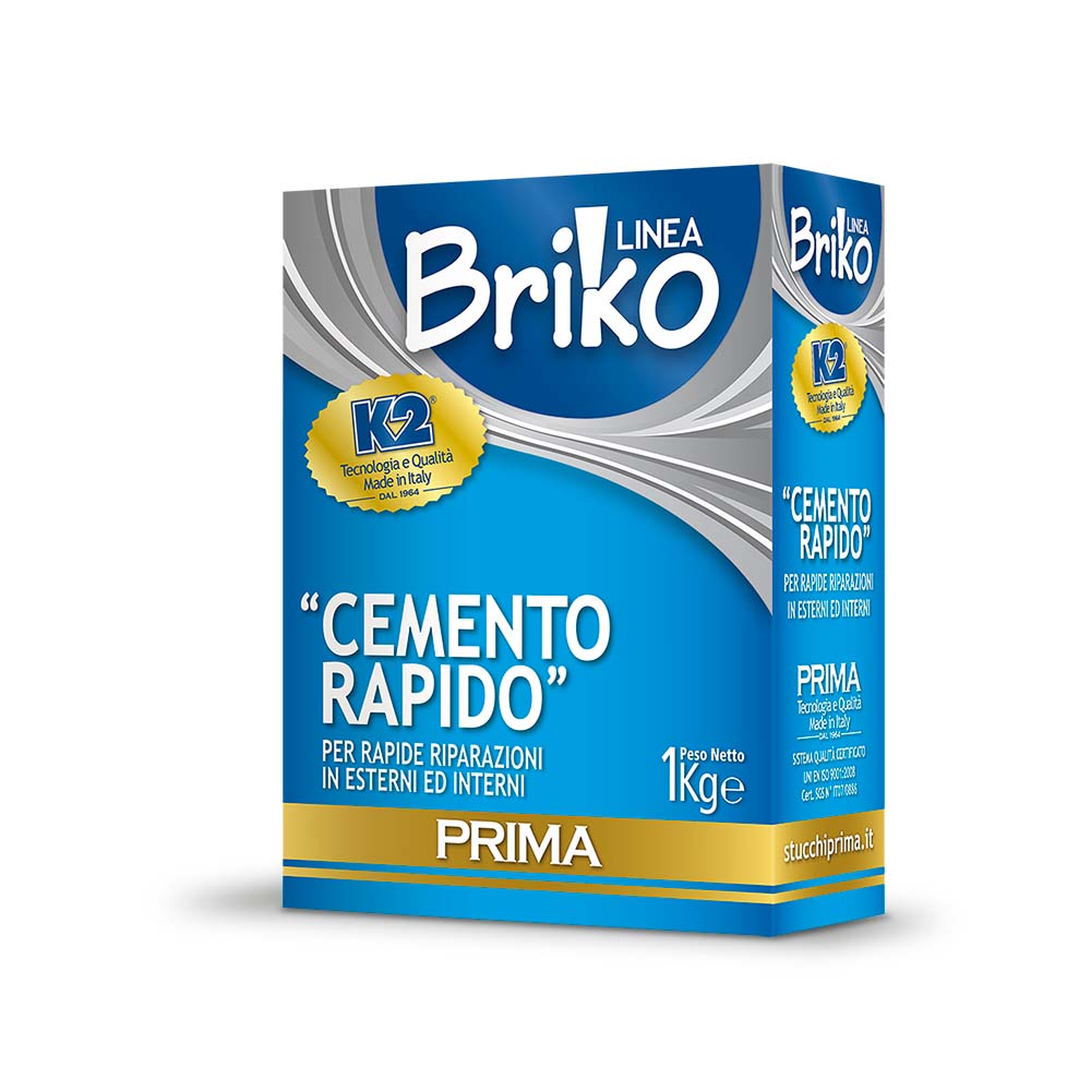 Cemento de fraguado rápido 1 kg Línea Briko 