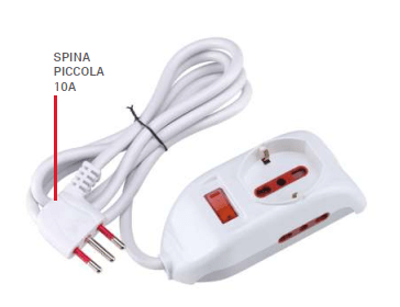 Emilia Rosi 3PR 16A 250V White Power Strip