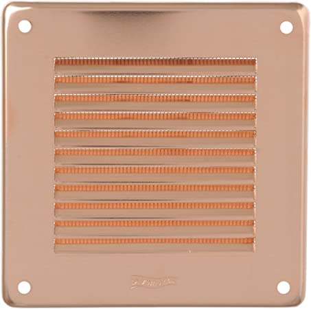 Rejilla cuadrada de cobre de 140x140 mm con malla GRA10R