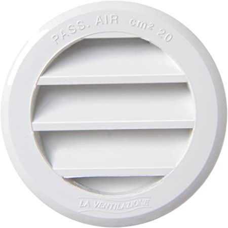 Rejilla redonda integrada blanca, diámetro 60 T63RB