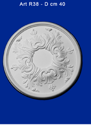 Roseta de yeso mod.R38