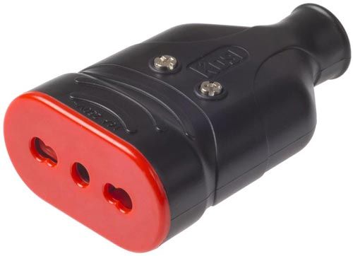 Rosi 16A 250V anti-crush rubber socket
