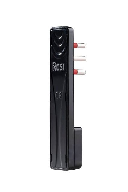 Emilia Flat 90° Ultra-Flat Black Mobile Plug