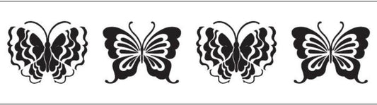 Estampado decorativo de mariposas de 90 x 15 cm