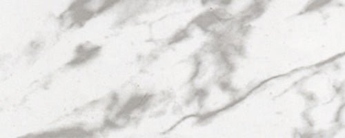 Projolly Marble - rounded profile in non-toxic, shock-resistant marbled vinyl resin - Carrara White