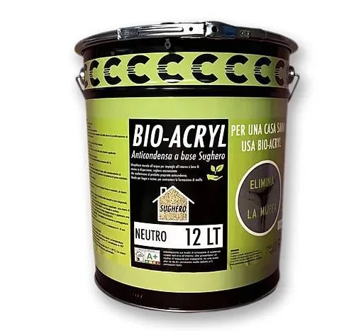 Pintura antimoho y anticondensación Bio-Acryl a base de corcho – 6 o 12 litros