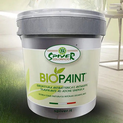 Biopaint Pittura antimuffa antibatterica 4 o 14 litri – Spiver - 4 lt