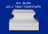 Base de yeso para pilastra mod.BL04