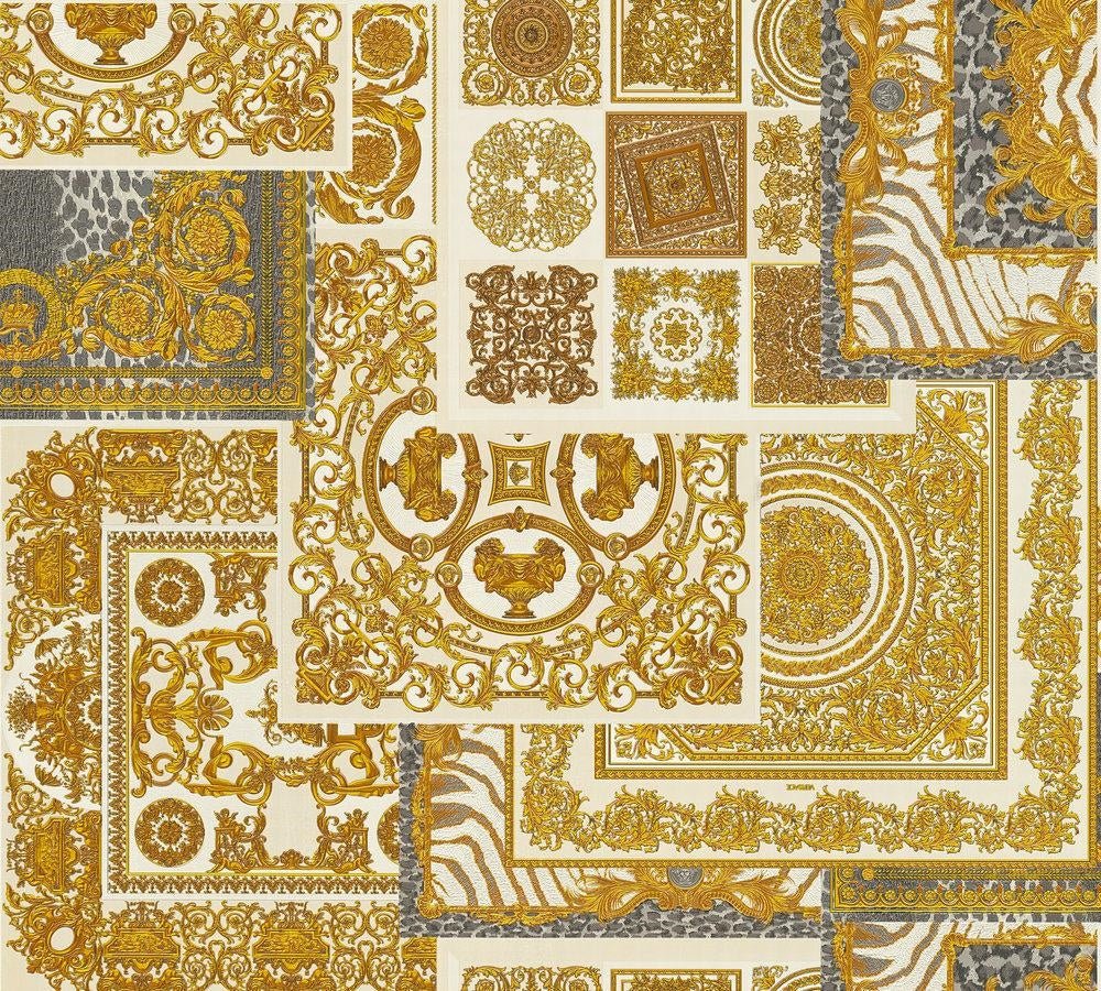 Colección de papel pintado Versace 4, código 37048-4, rollo de 7 m²