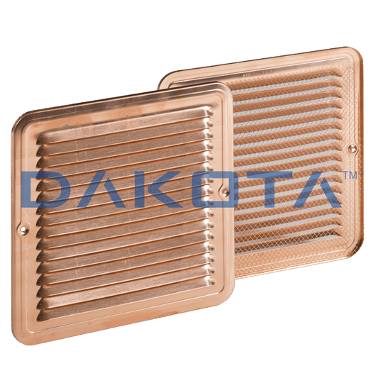 Copper ventilation grille 235x235mm - Dakota