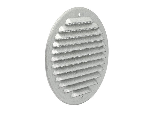 Aluzink round grille ø 150 mm fixing with dowel GZKT125R