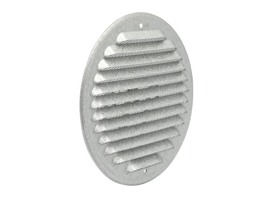 Aluzink round grille ø 150 mm fixing with dowel GZKT125R
