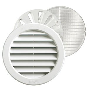 Rejilla redonda integrada blanca, diámetro 60, blíster T63RX