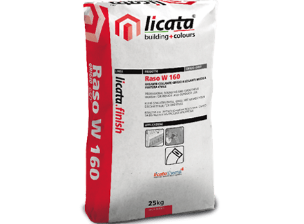 RASO W 160 smoothing plaster 25 kg – Licata - White