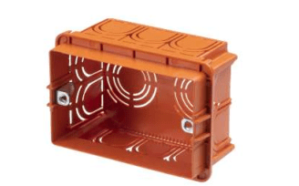 Cajas de conexiones rectangulares empotradas Rosi en tecnopolímero 104x74x53.5